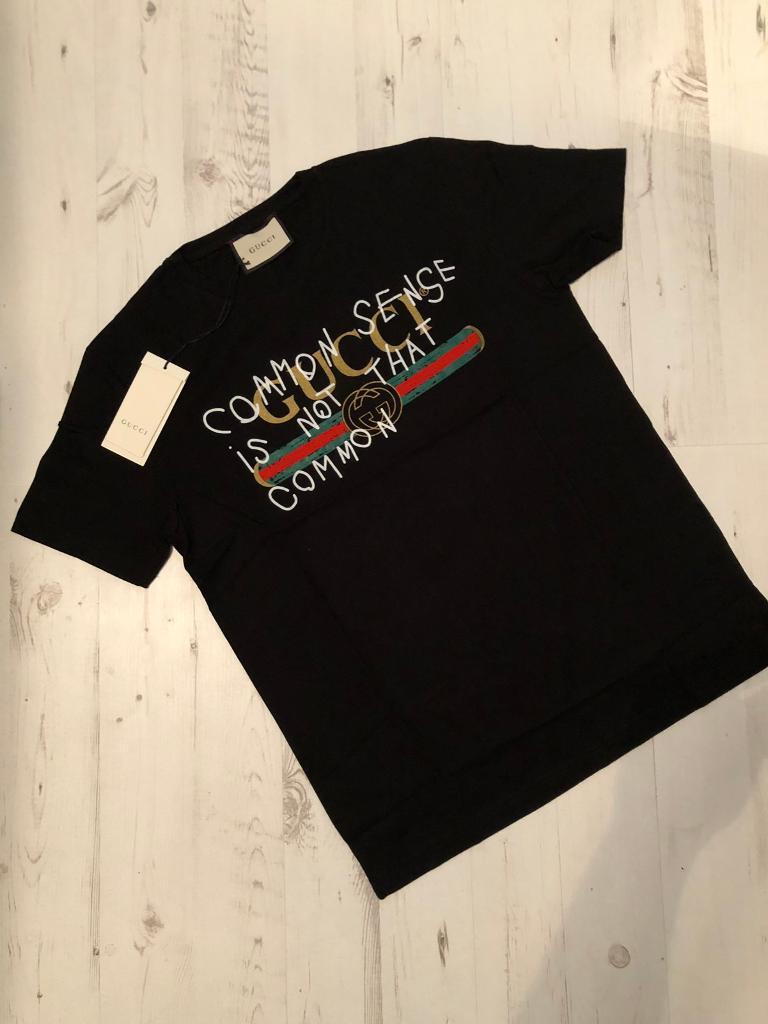 gucci common sense t shirt black